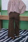 Stripe Wide Puff Sleeve Buttondown Shirt