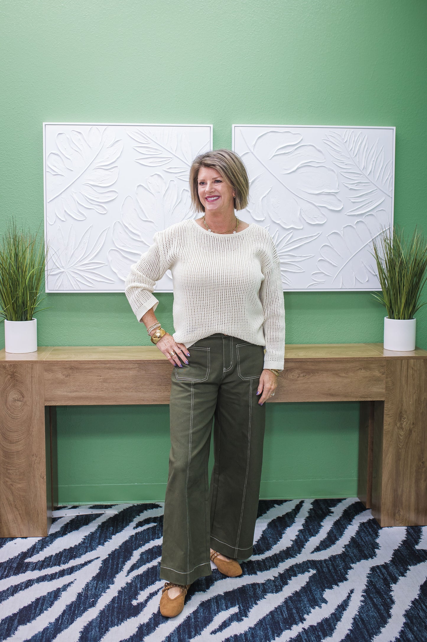 Caroline Open Stitch Sweater