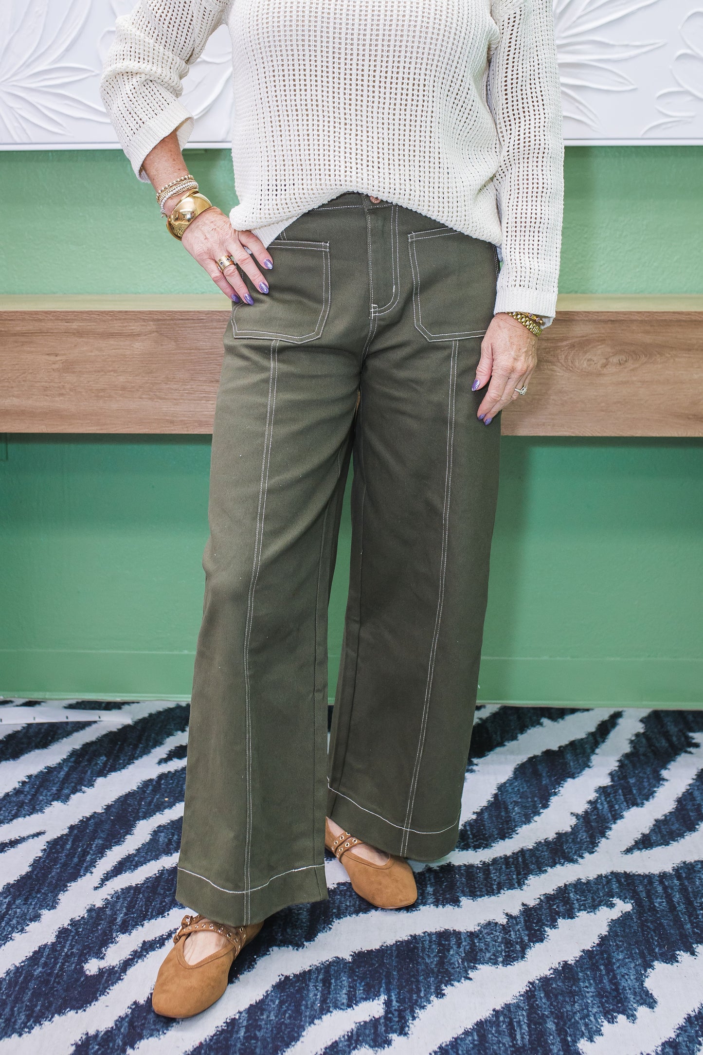 Placeholder Entro Olive Pants