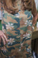 Camo Floral Print Dress