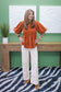 Penny Puff Sleeve Pleated Front Blouse
