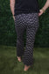 Black Denim Polkadot Flare Jeans