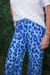 Colette Cropped Wide-Leg Leopard Pants