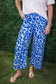 Colette Cropped Wide-Leg Leopard Pants