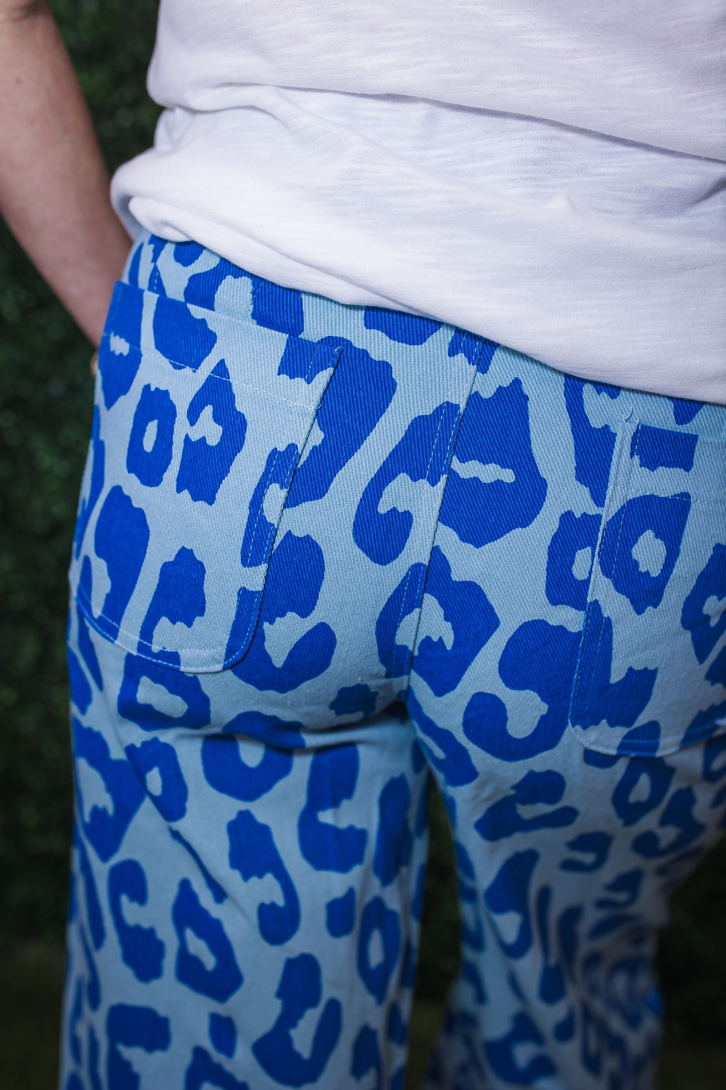 Colette Cropped Wide-Leg Leopard Pants