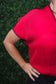 Lauren Whipstitch Drop Shoulder Blouse