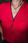 Lauren Whipstitch Drop Shoulder Blouse