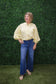 Balloon Sleeve Solid Blouse