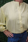 Balloon Sleeve Solid Blouse