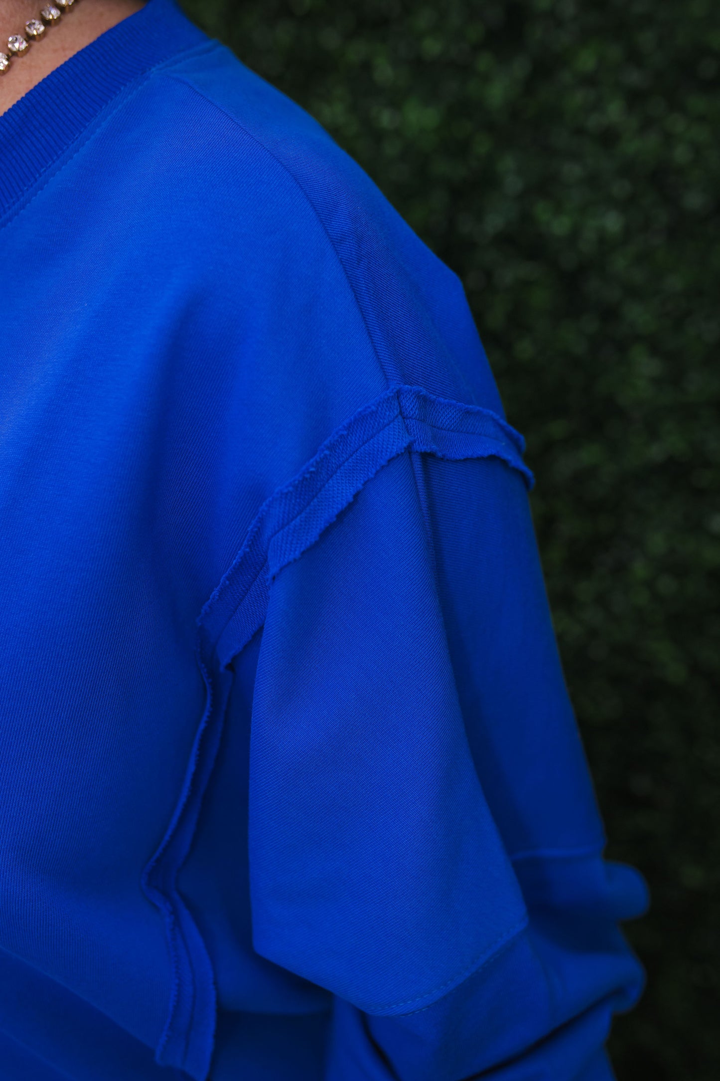 Rally Royal Blue Vneck Blouse