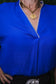 Lauren Whipstitch Drop Shoulder Blouse
