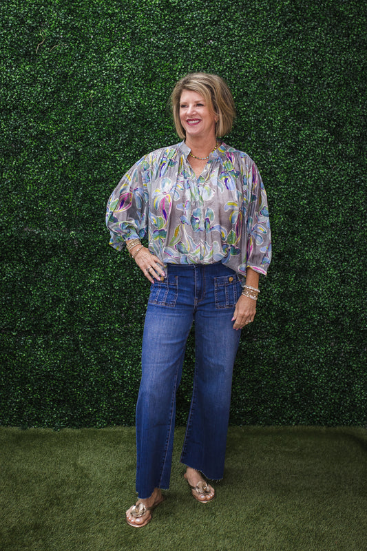 Lauren Flower Print Blouse