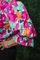 Vibrant Floral 3/4 Sleeve