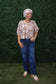 Lana Brown Patterned Blouse