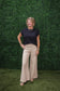 Renee Ecru Wide Leg Pant