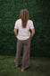 Mineral Washed Terry Knit Pants- Dark Chocolate