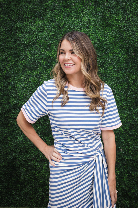 Addie Jane Striped Mini Dress