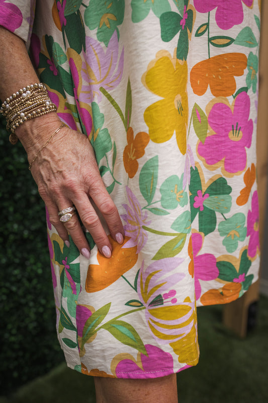 Stacie Floral Shift Dress