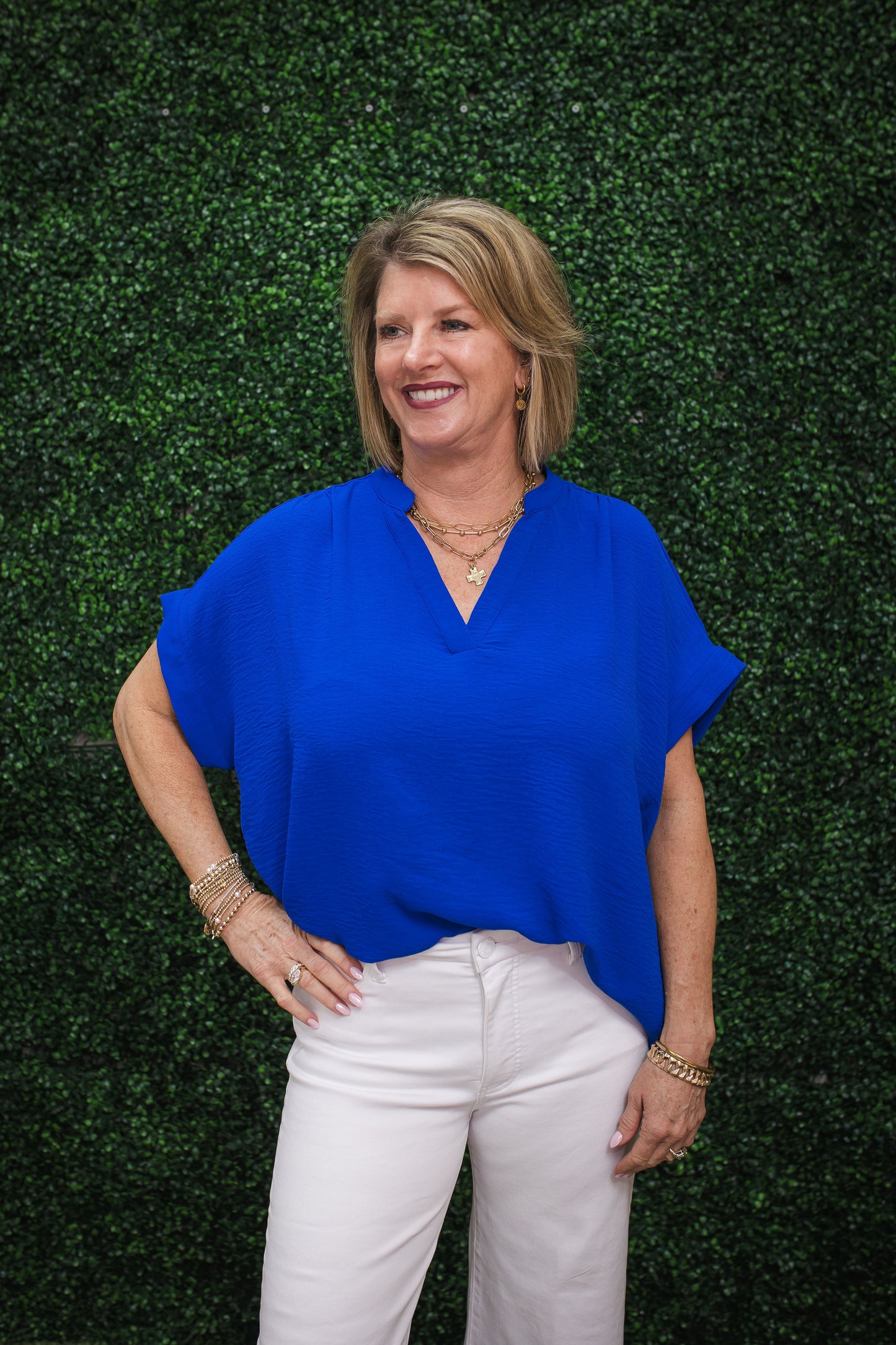 Krissy Crinkle Fabric Top