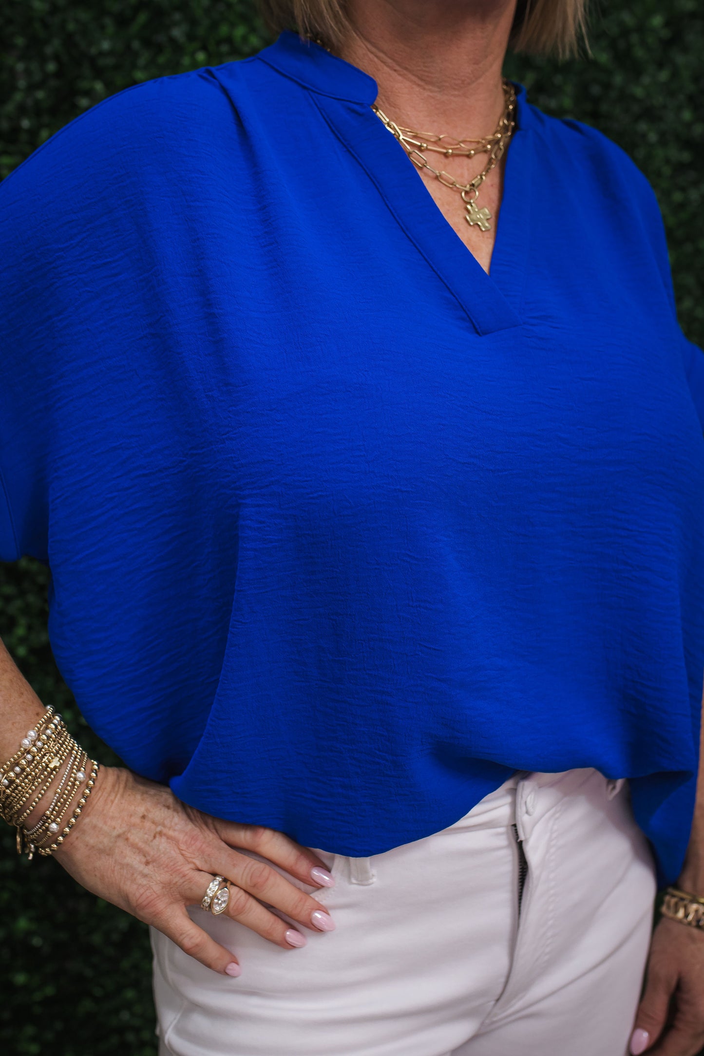 Krissy Crinkle Fabric Top