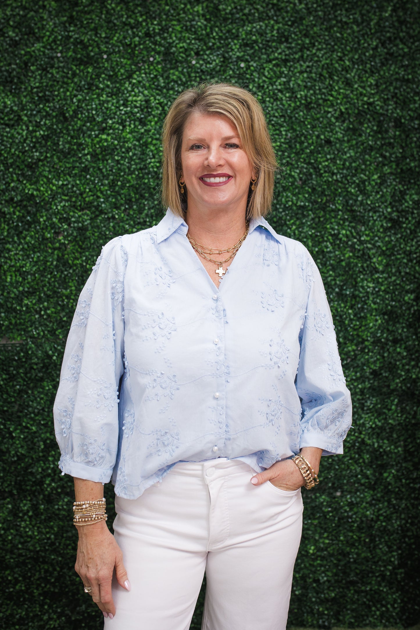 Darla Floral Embroidered Top