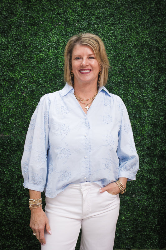 Darla Floral Embroidered Top