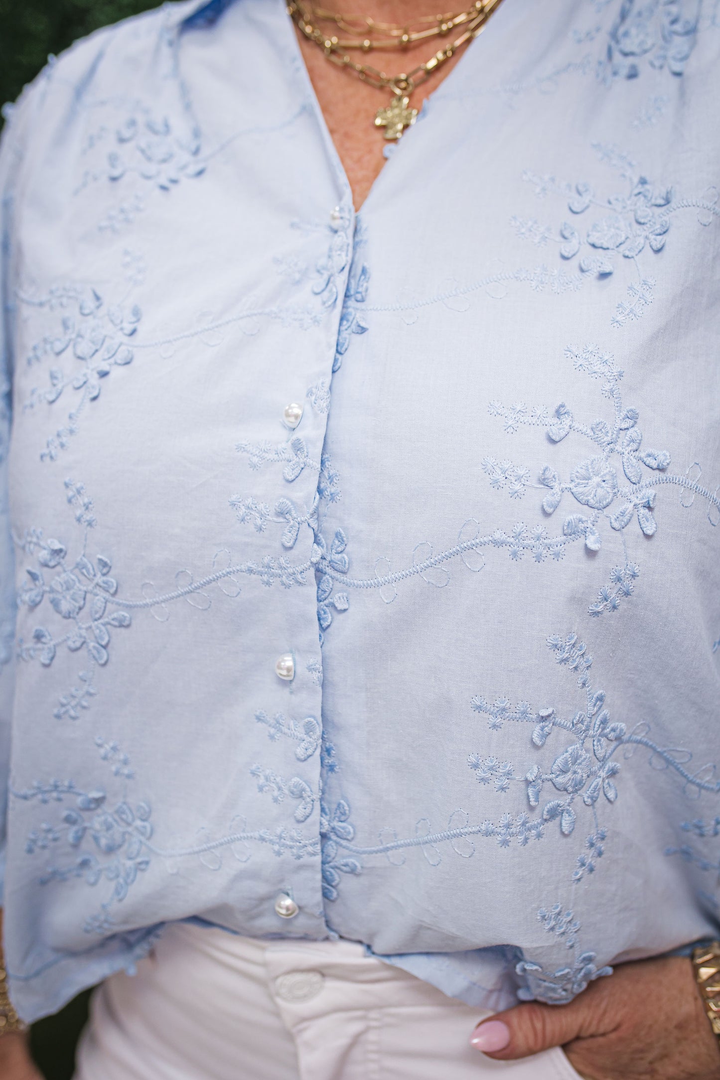 Darla Floral Embroidered Top