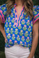 Shaun Floral Print Flutter Sleeve