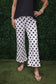 Flare Crop Polka Dot Pants