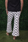 Flare Crop Polka Dot Pants