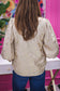 Katy Metallic Blouse w/Ruffle Neckline