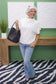 Mock Neck Batwing Sleeve Top