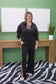 Black Scuba Set with Accent Striped Trim