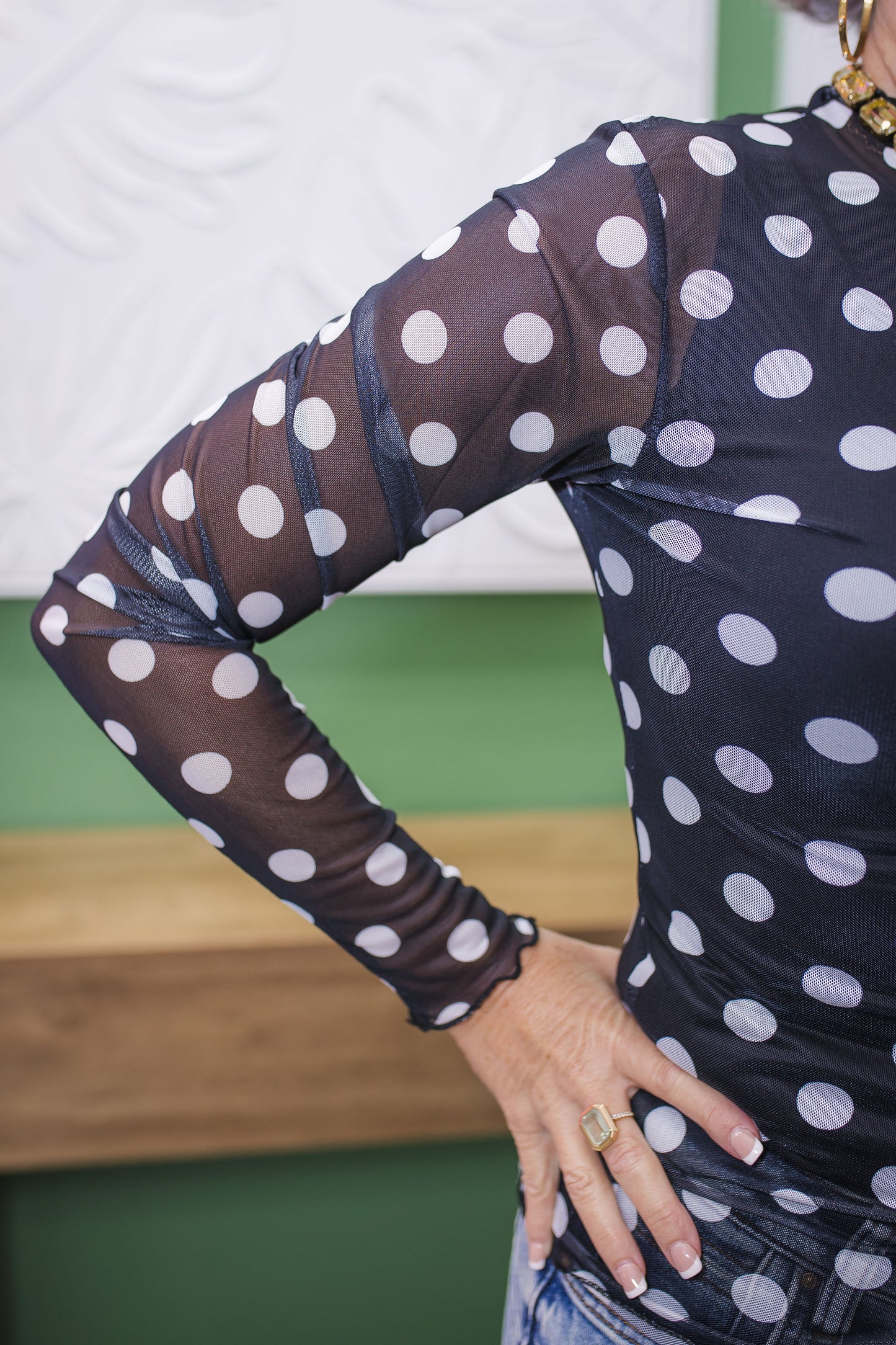 Spot On Mesh Top