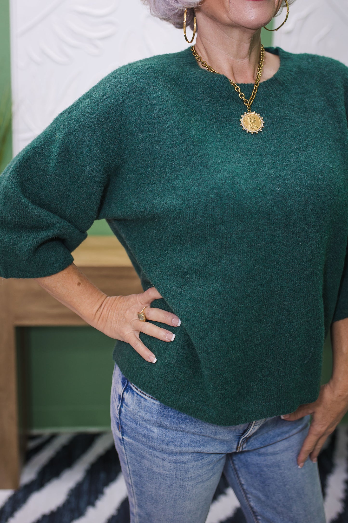 Kari 3/4 Sleeve Sweater