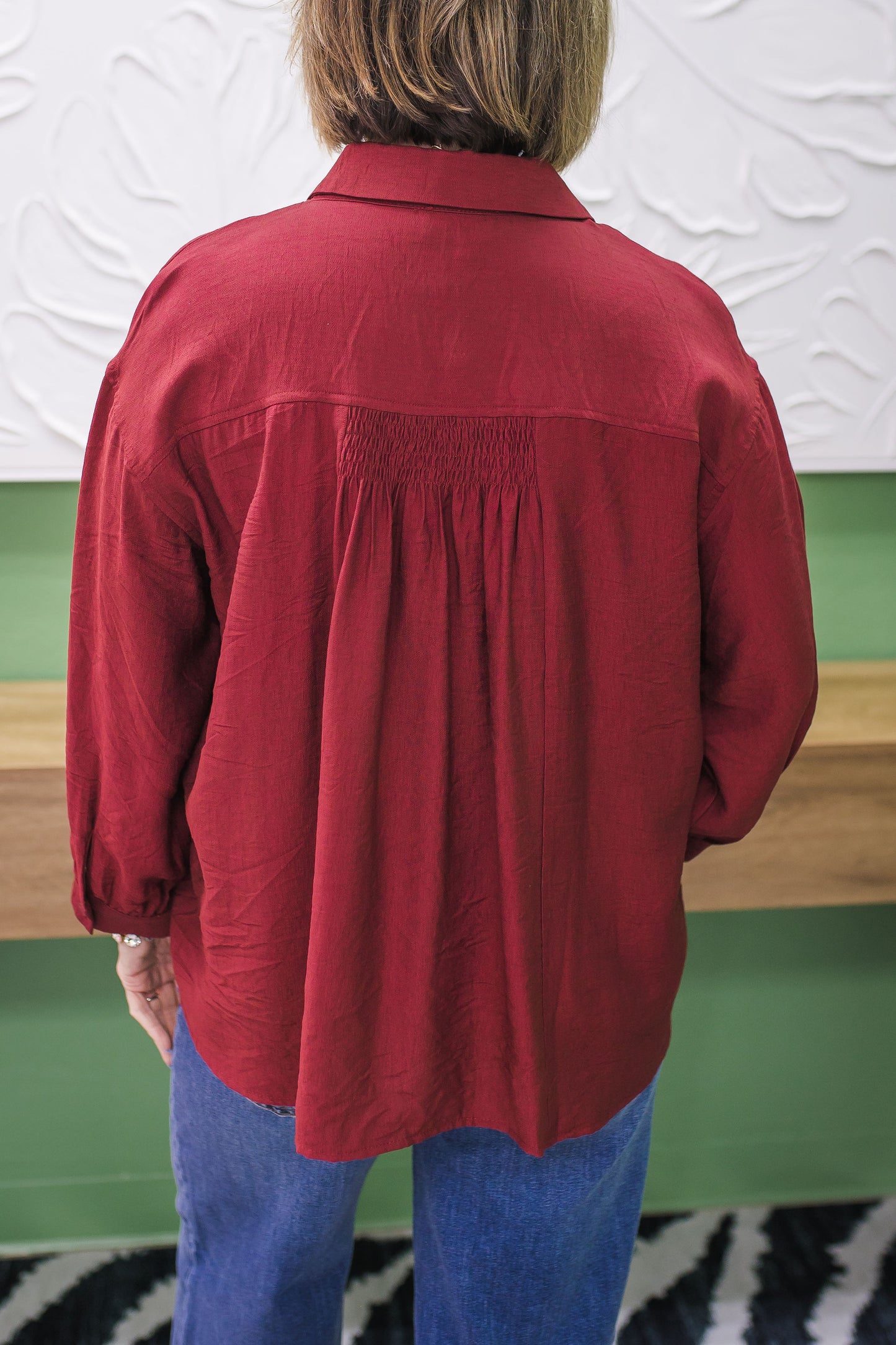 Sharon Smocked Detail Blouse