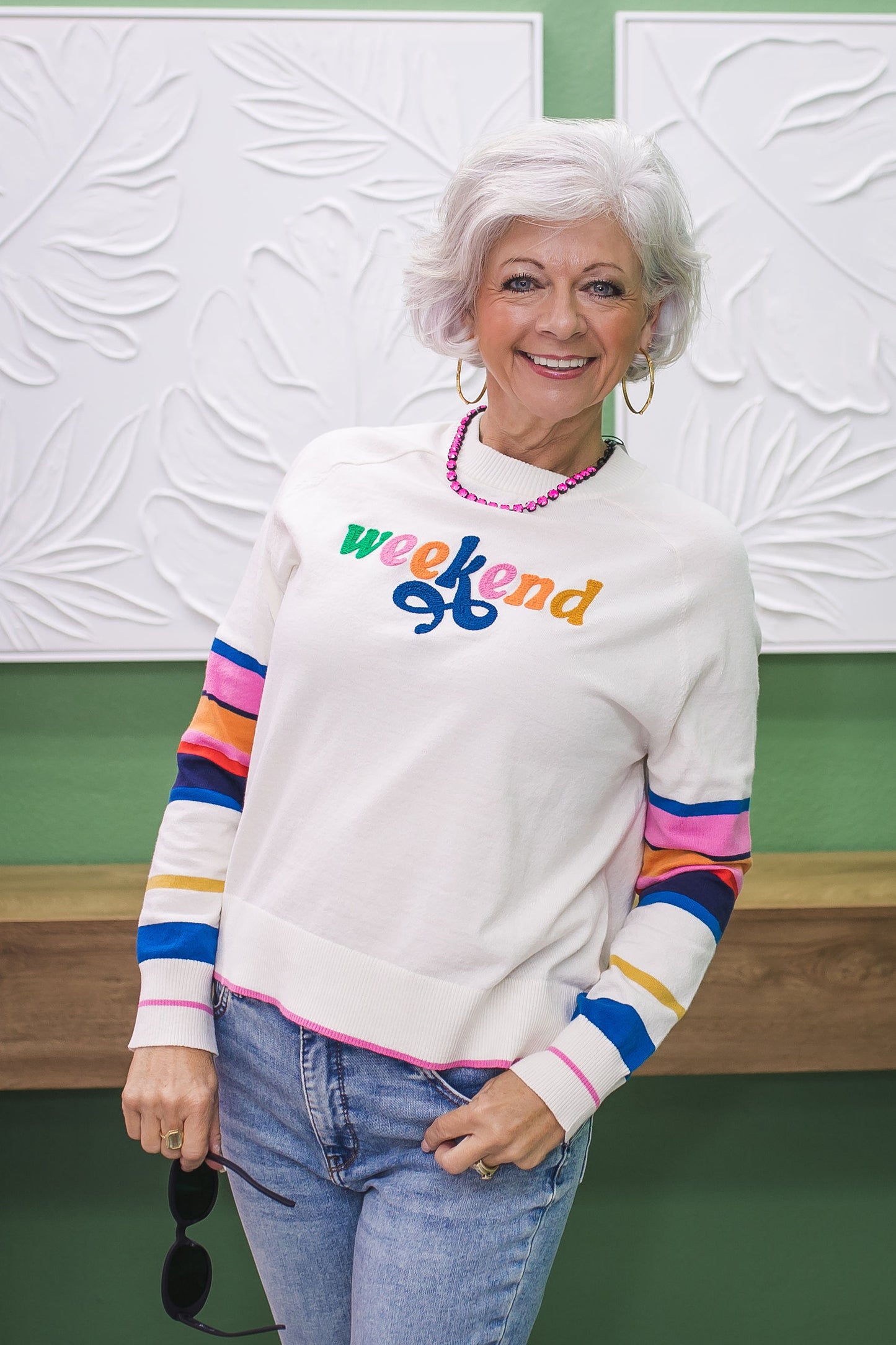 Vintage Vibes Weekend Lightweight Sweater