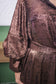 Gwen Metallic Dress w/Tie