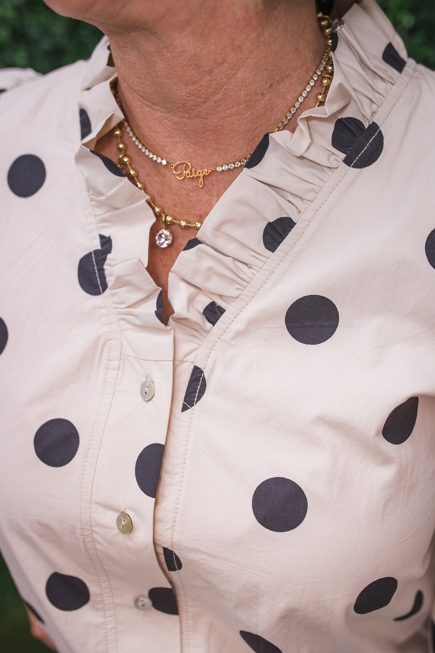 Savannah Polka Dot Blouse