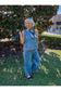 Embroidered Denim Tank & Wide-Leg Pants Set
