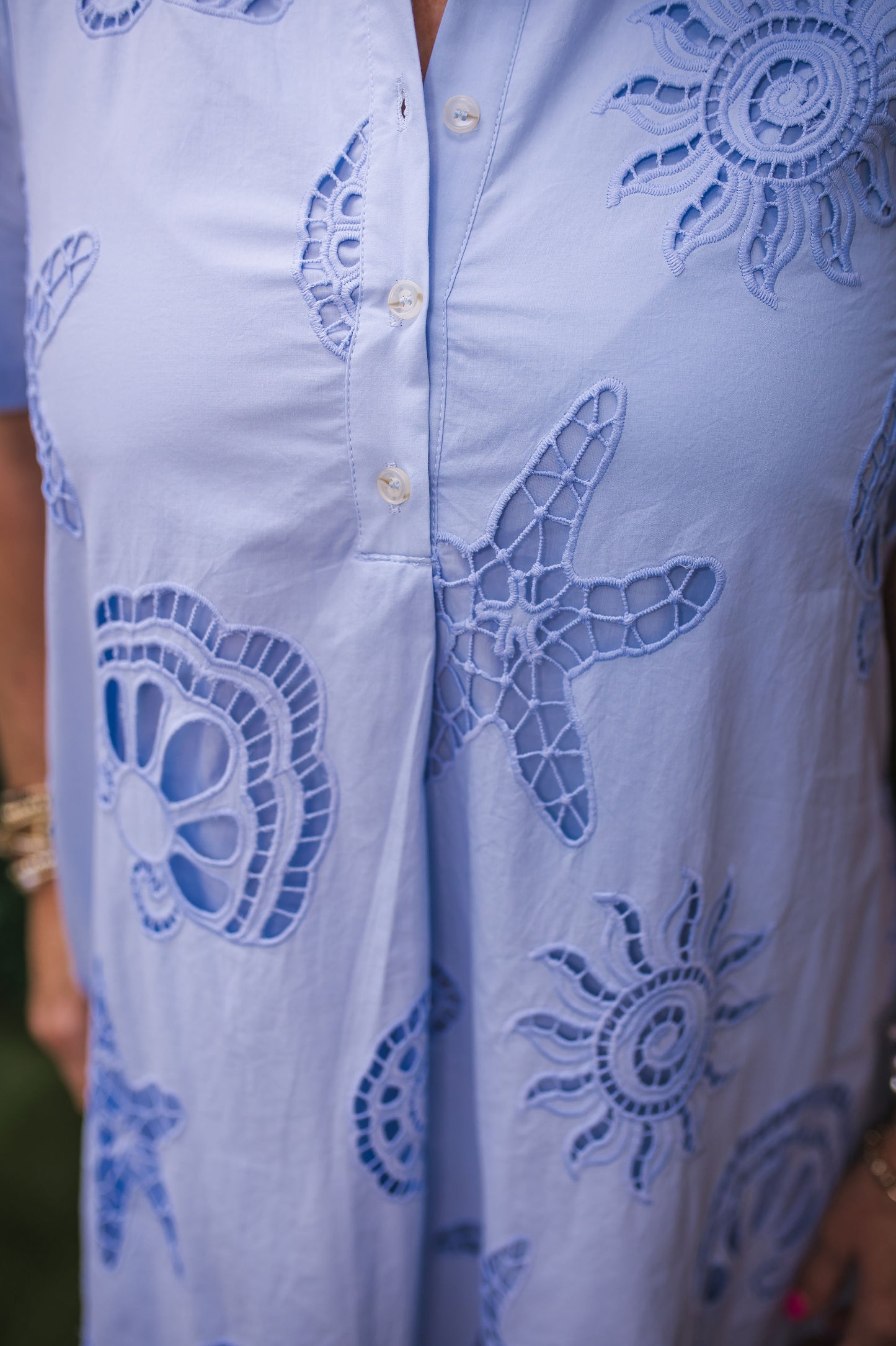 Blakely Tropical Eyelet Dress