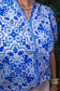 Malta Damask VNeck Blouse