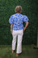 Malta Damask VNeck Blouse