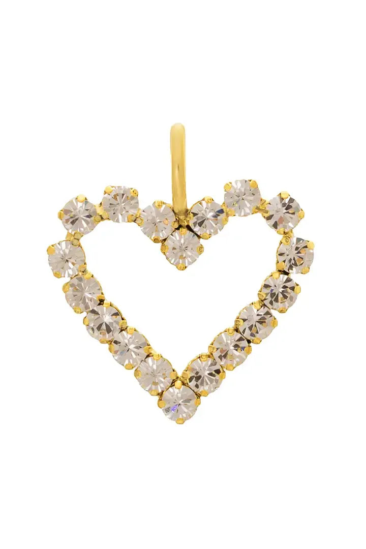 TOVA Pop Heart Small Pendant in Clear
