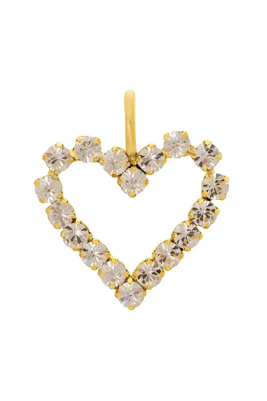 TOVA Pop Heart Small Pendant in Clear