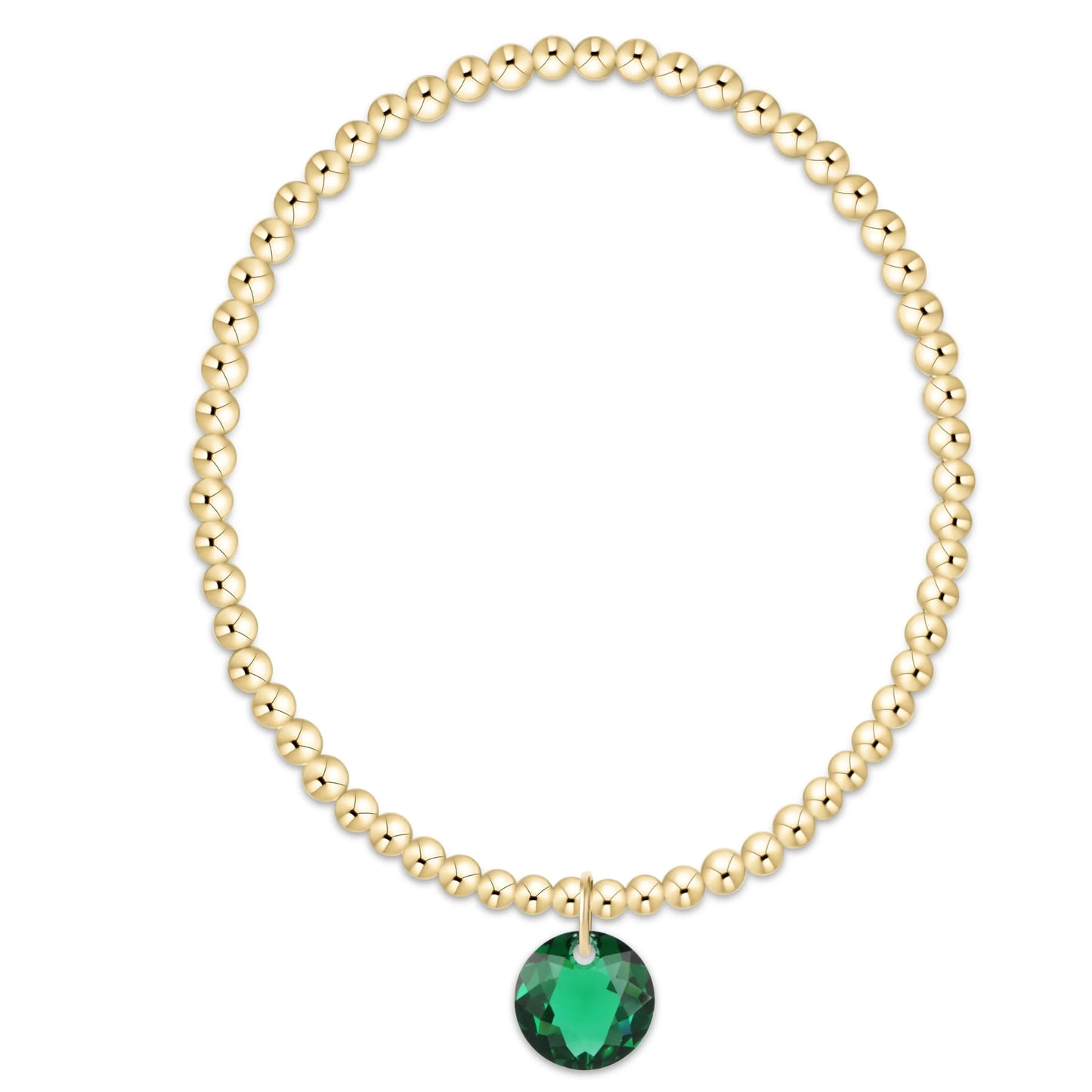 enewton 3mm Gold Reflection Birthstone Bracelets