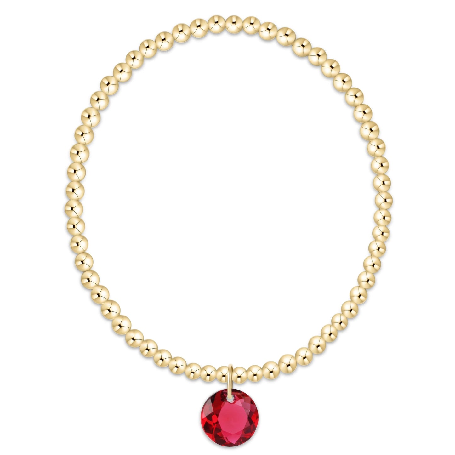 enewton 3mm Gold Reflection Birthstone Bracelets