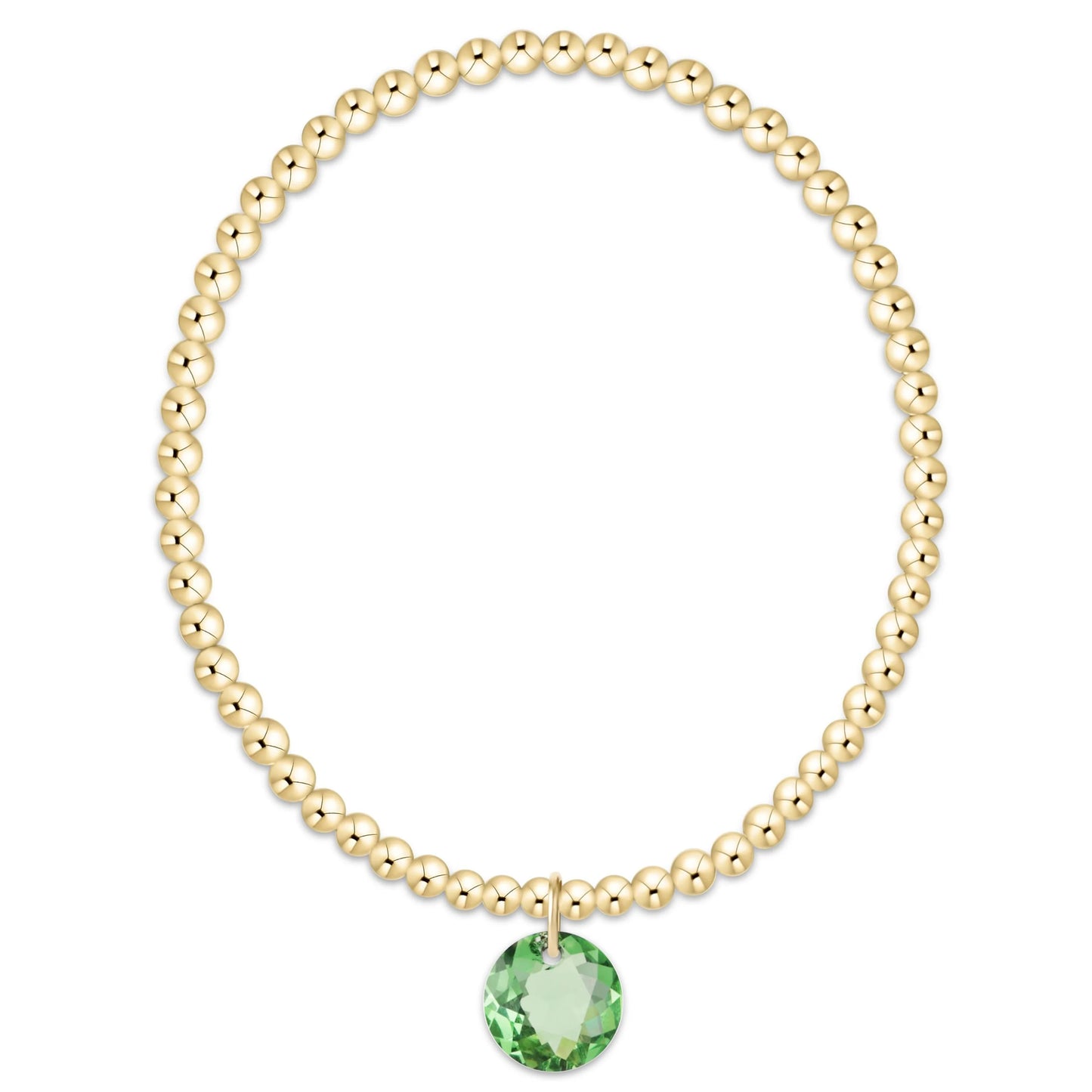 enewton 3mm Gold Reflection Birthstone Bracelets