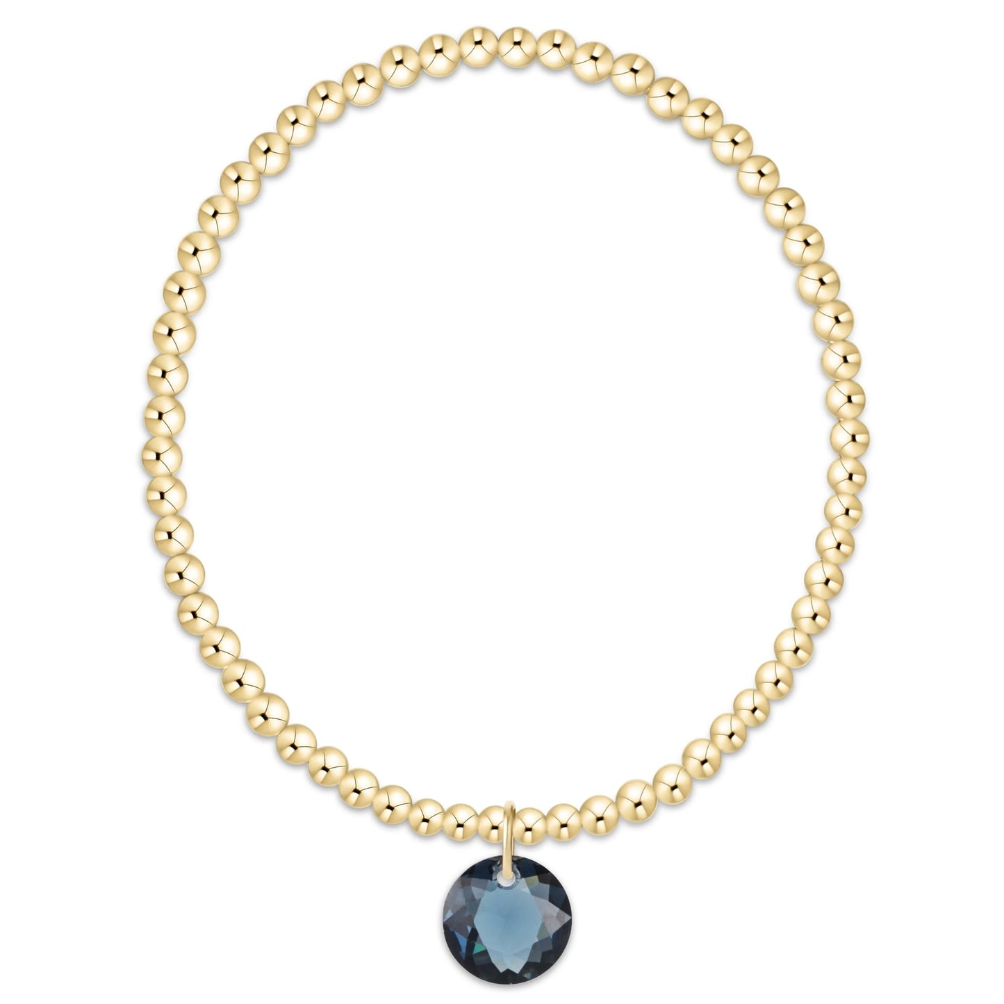 enewton 3mm Gold Reflection Birthstone Bracelets