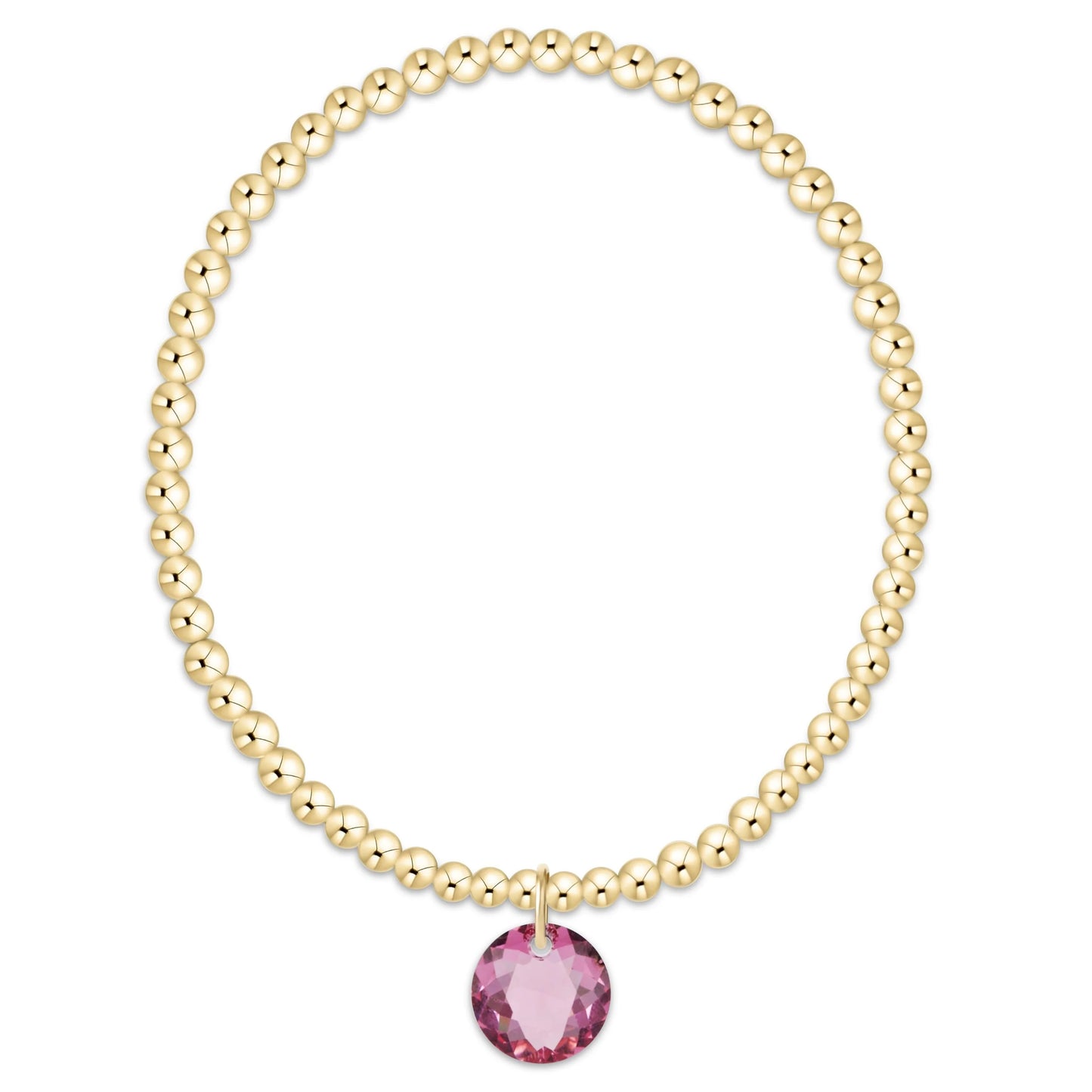 enewton 3mm Gold Reflection Birthstone Bracelets